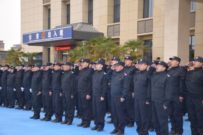 又帥又颯!今天蒲城警營戰斗力爆棚—蒲城縣公安局成功舉辦教育整頓暨春訓練兵會操活動