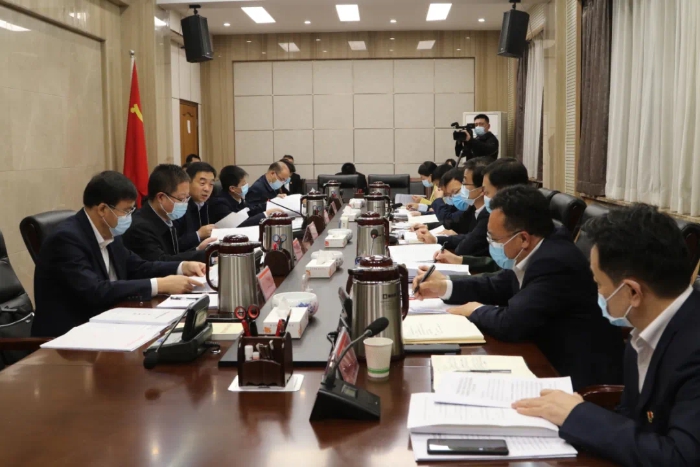 10月10日，韓城市委召開全面依法治市工作會議。