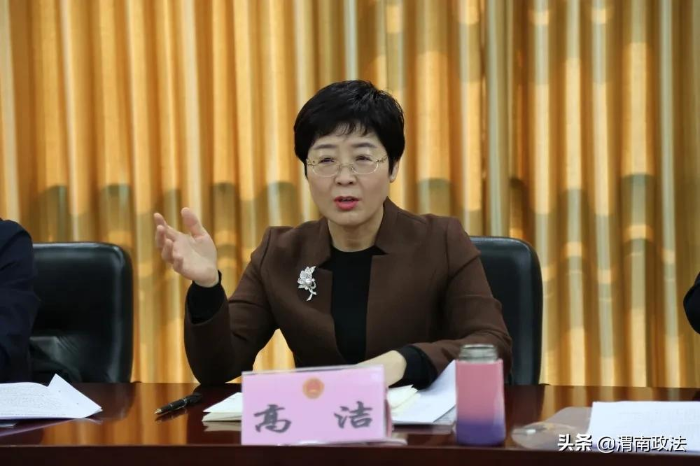 陜西省人民檢察院副檢察長高潔一行到富平縣檢察院調研指導工作（圖）