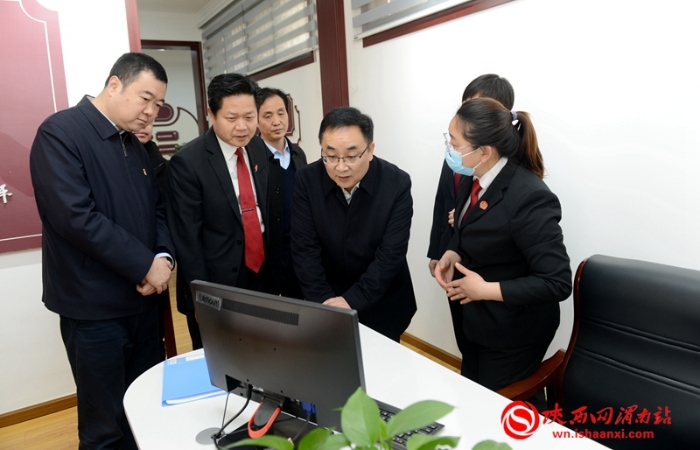 省委平安建設領導小組第一考評組檢查考評渭南市2021年平安建設工作（組圖）