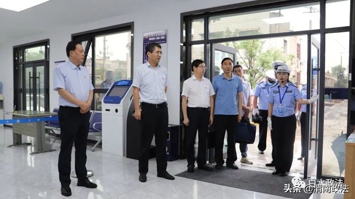 渭南市委政法委督導檢查白水縣“喜迎二十大 忠誠保平安”主題活動開展情況。