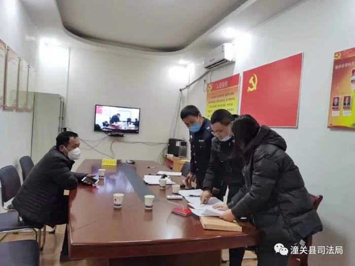 潼關縣司法局成功調處一起因鄰里糾紛發生打架賠償案件。