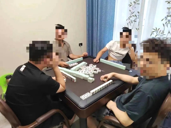 白水公安查處一起賭博案。