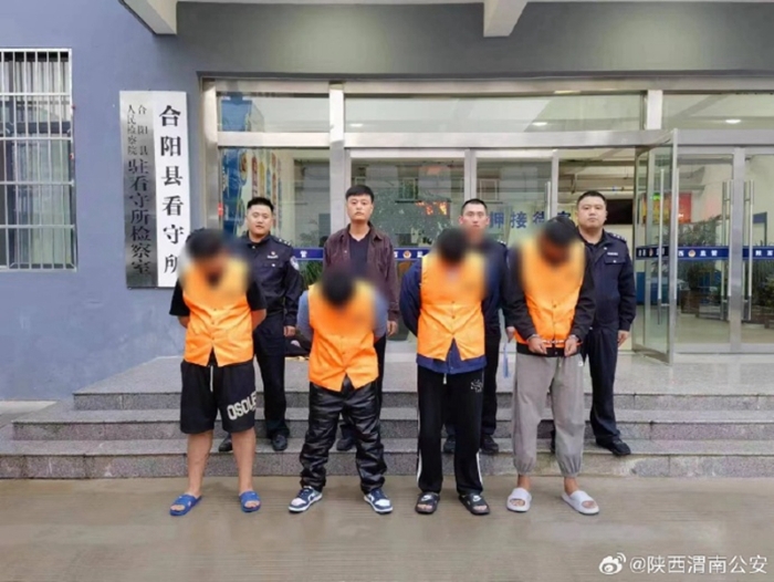 合陽公安摧毀一詐騙窩點。