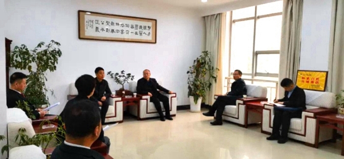 渭南市委政法委督導調研白水法院重點工作。