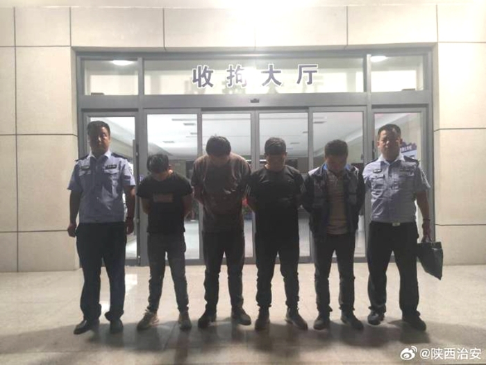 富平公安抓獲4名盜狗賊。