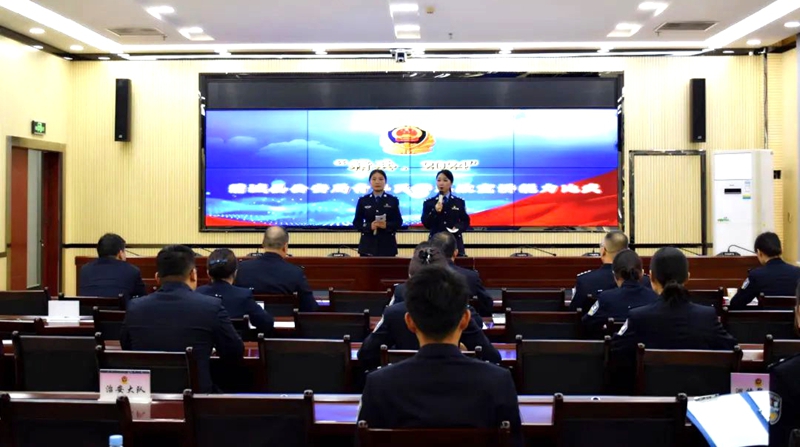 蒲城縣公安局開展“精兵·2024”青年民警思政宣講能力大比武。