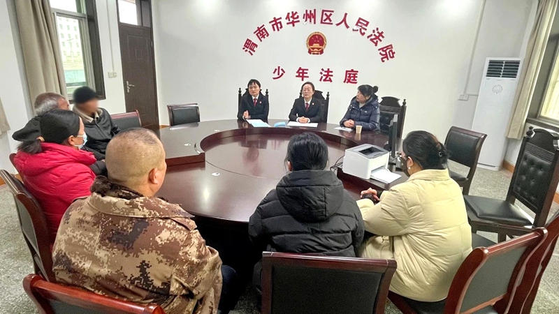 華州區法院開展未成年人家庭教育指導活動。