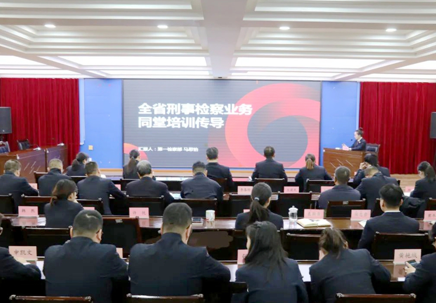 白水縣人民檢察院開展“刑事檢察業務”傳導式教育培訓。