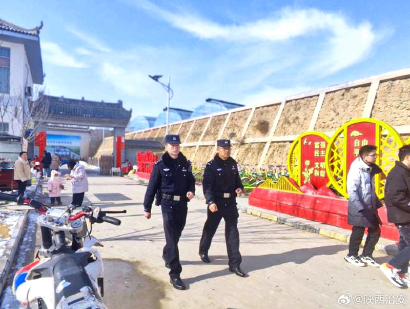 合陽公安深入南社秋千谷景區開展治安檢查及安保執勤活動。