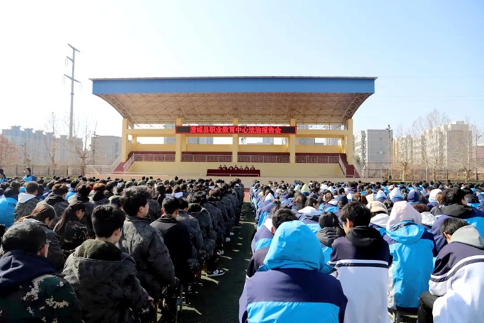 澄城縣人民檢察院送法進校園。