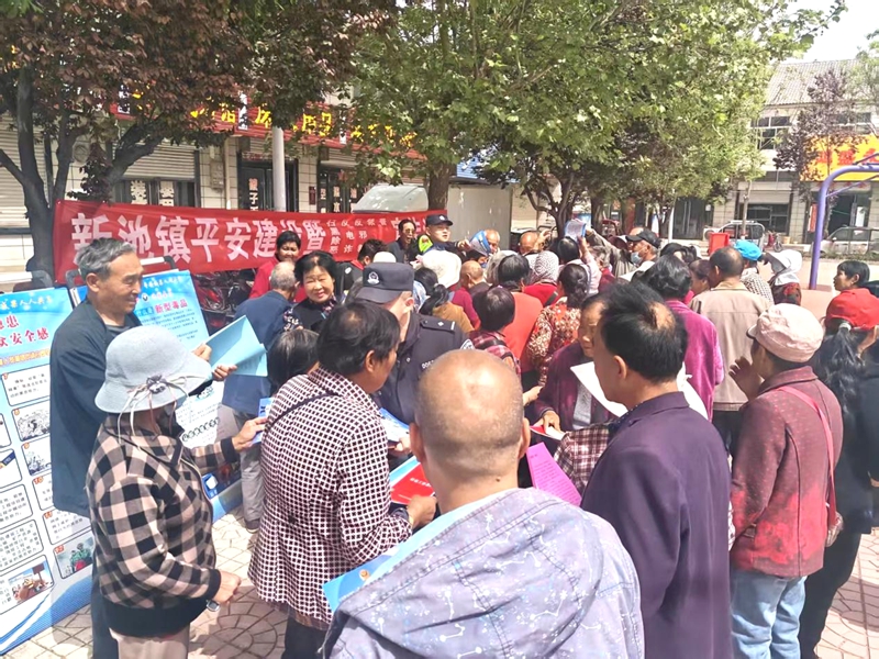 合陽縣司法局新池司法所開展移風易俗普法宣傳活動。